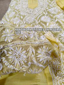 Yellow Chikankari Kurta