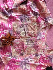 Pack Of 2 Pure Cotton Kurtas + Free Girls Top