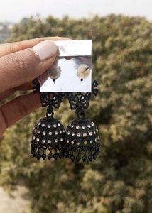 Floral Jhumka Earrings