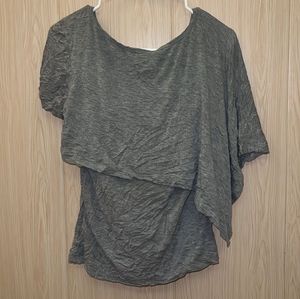 Stylish Grey Layered Tunic Top