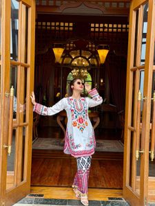 Embroidered White Kurta