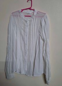 Elegant White Sheer Blouse