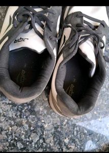 Men's White &amp; Black Sneakers