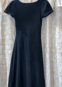 Classic Black ribbed  Fit &amp; Flare Dress