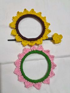 Handmade Crochet Hair Stick🌼🌸