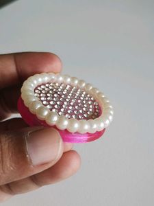 Sparkling Pearl &amp; Crystal Brooch/Accessory