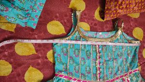 Anarkali Suit With Skirt And Dupatta (3 Piece)