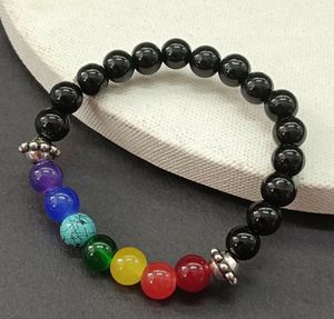 set of 2 - 7 Chakra Beaded energy Bracelet