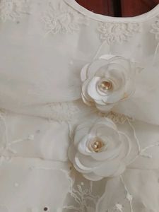 Elegant White Party Dress for Girls