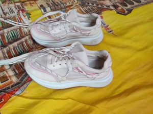 Stylish Pink Chunky Sneakers