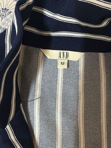 Striped Navy Jumpsuit