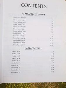 AFCAT AIR FORCE COMMON ADMISSION TEST Solved Papers