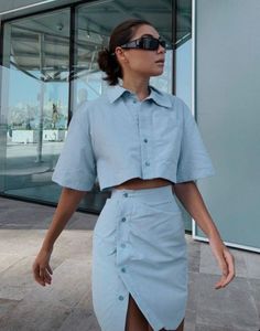 Light Blue Co-ord Set