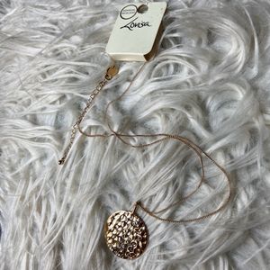 Lovisa Singapore Hammered Pendant Necklace