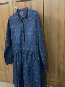 Denim Frock For Girls