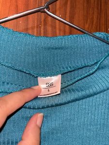 Street Style Store (SSS) Teal Ribbed Tshirt