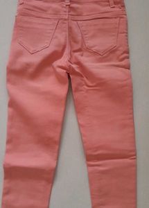 Trendy Pink High-Waisted Jeans