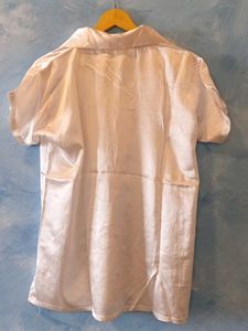 Satin Pajama Set-White