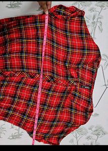 Easybuy Red Checked Top