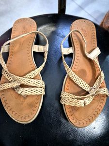 Woven Strap Thong Sandals