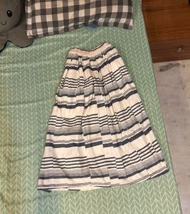 Striped Ethnic Cotton Skirt