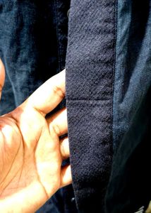 Men's Black Mandarin Collar Shirt