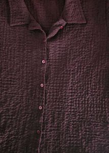 Casual Chic Textured Maroon shirt