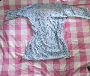 Blue Paisley Print Kurta