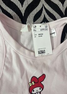 H&amp;M Pink My Melody Strawberry Tank Top