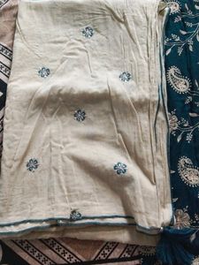 Peacock Blue Beautiful Kurti Plazzo And Duppata