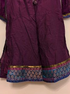 Purple/megenta festive Embroidered Kurta