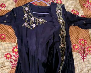 Elegant Embroidered Anarkali Gown