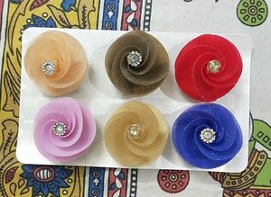Flower Saree Pin Set