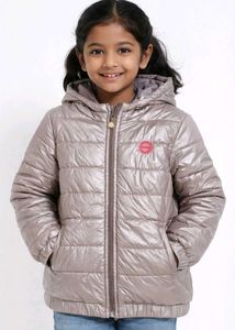 Kids Metallic Puffer Jacket