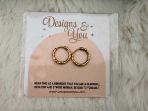 4 pairs Multi-Style Gold Tone Earring Set