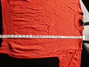 Orange Crew Neck Sweater