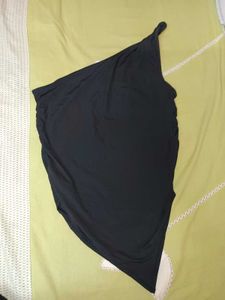 Chic Black Asymmetrical Dress