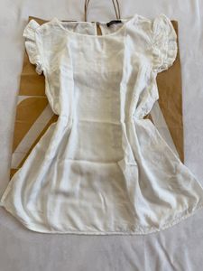 Chic White Swiss Dot Top