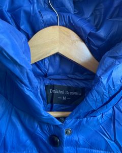 Cool INSTAGRAMABLE Blue Fashion Crop Puffer Jacket