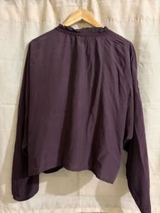 Massimo Dutti textured blouse