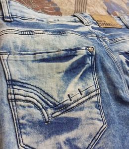 Vintage Wash Denim Jeans