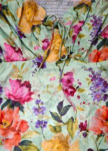 ୨୧ Whimsical Floral Milkmaid Mini Dress ୨୧