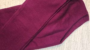 Cozy V-Neck Purple Knit Sweater