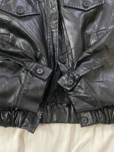 Black Faux Leather Jacket