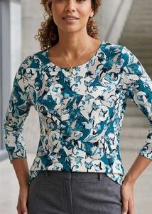 Elegant Floral Print Top