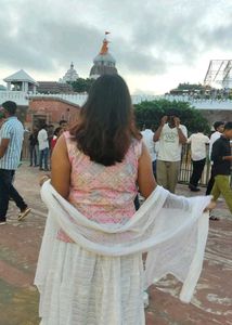pink short kurti