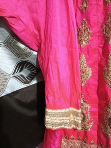 dark pink gown