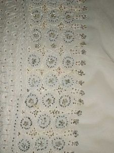 Elegant Embroidered Saree