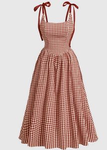 Red Gingham Dress