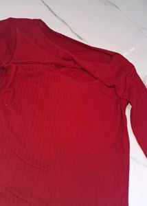 Chic Twist Neck Long Sleeve Top